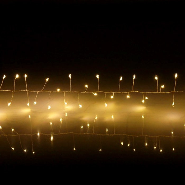 Гирлянда эл.д/дома нить Мишура 02м 150LED (св.провод) цв.т.белый  арт.183-747