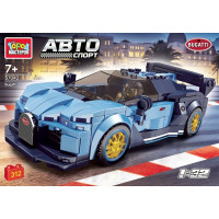 Конструктор пластиковый СУПЕРКАР Bugatti 312 деталей (Город мастеров) арт.57042-YD