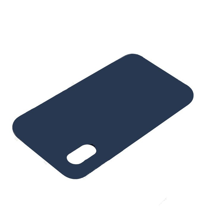 Накладка задняя OLMIO для Apple iPhone X, Velvet, soft touch черный