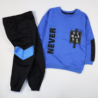 Комплект для мальчика арт.Tuffy 32116 размер 30/116-34/134 (свитшот+брюки) цвет синий