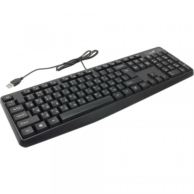 Клавиатура провод. Genius Smart KB-117 цв.черный (USB,104 клавиши,защита от проливаний, регулировка наклона)