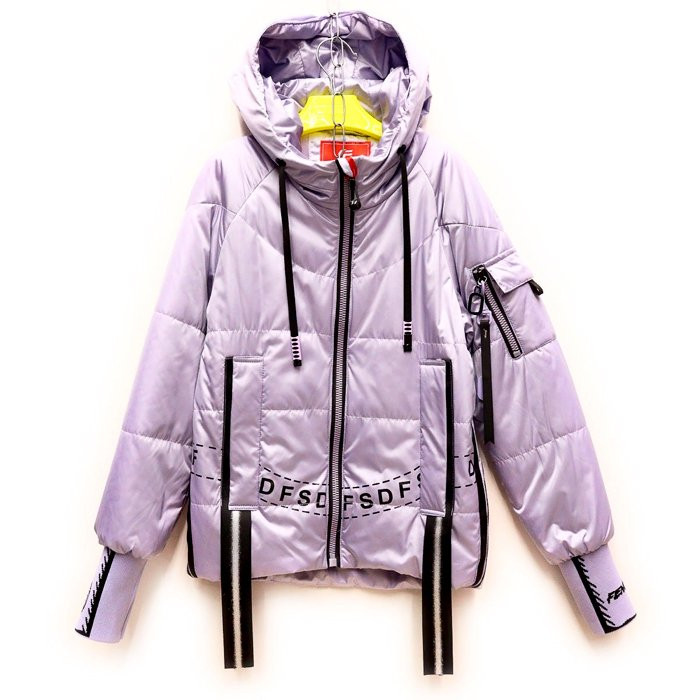 Куртка осенняя для девочки (Fengshuoda) арт.scs-213-1 размерный ряд 36/140-44/164 цвет сиреневый
