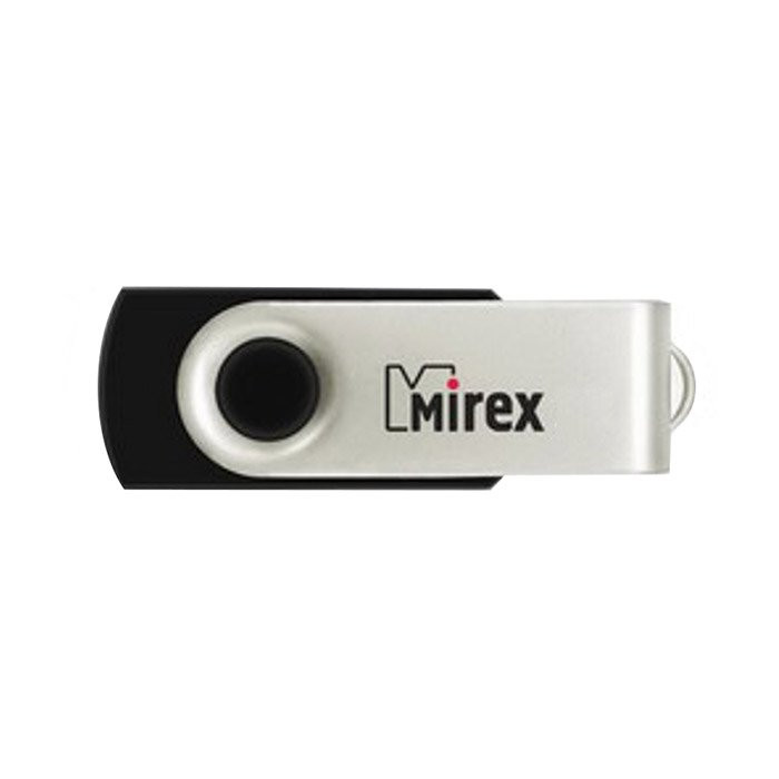 Флеш диск 4GB USB 2.0 Mirex Swivel черный