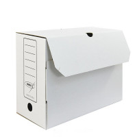 Короб архивный А4 г/карт 150мм вырубной замок белый арт.3010803 (Ст.50)