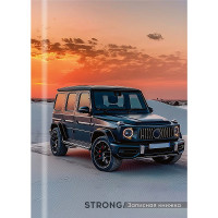 Записная книжка А7 твердая обложка 48 листов (Prof-Press) Черный автомобиль-9 глянцевая ламинация арт.48-8637