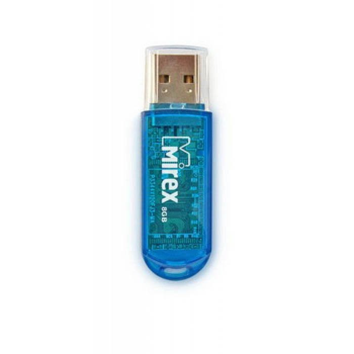 Флеш диск 8GB USB 2.0 Mirex Elf синий