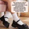 Туфли для девочки (KNT) черные верх-искусственная кожа подкладка- искусственная кожа артикул sdf-22232-2