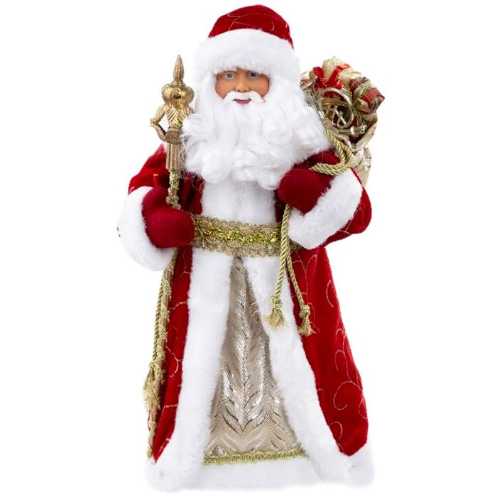 Игрушка декоративная "Дед Мороз в красной шубе" 31,5см арт.86565