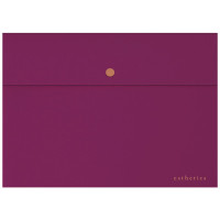 Папка-конверт на кнопке "deVENTE. Esthetics" A4 (320х235 мм) 350 мкм, фактура "soft-touch", непрозрачная бургунди арт.3072515