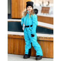 Комбинезон зимний для девочки (BATIK) арт.ПЕРЛА размерный 32/128-38/146 ряд цвет голубая лагуна