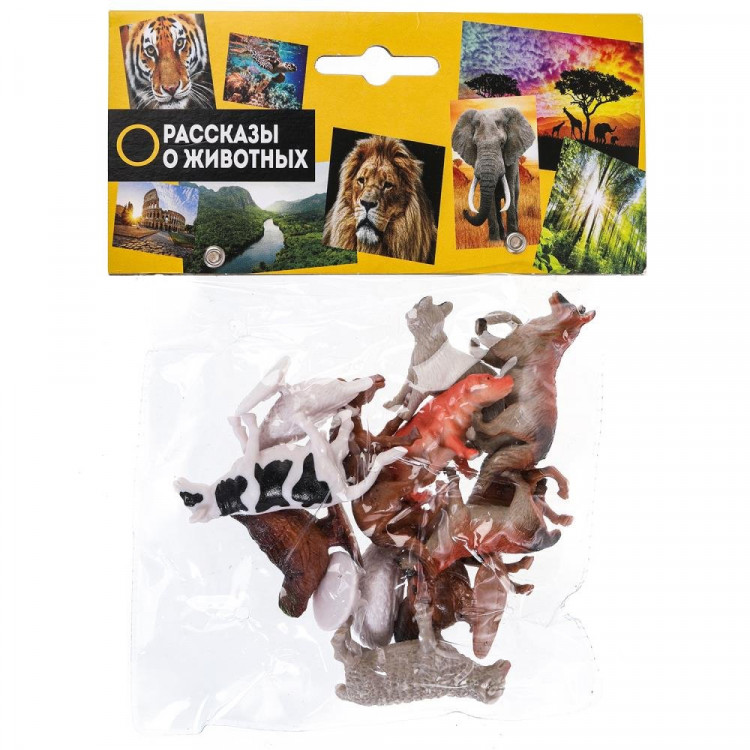 Игрушки пластизоль (Играем вместе) Домашние животные арт.P9609-12