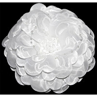 Бант для волос белый Arco Carino 12см арт.104