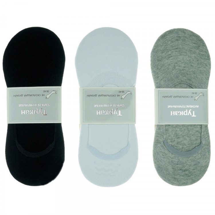 яяяСледки женские р.23-25 хлопок 85% Полиамид 13% Лайкра 2% цвет ассорти (TURKAN )