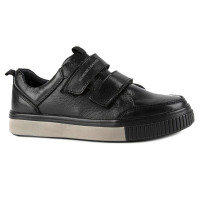 Полуботинки для мальчика (Kapika) черный верх-натуральная, кожа подкладка-натуральная кожа артикул 24627-1