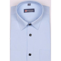 Сорочка подростковая длинный рукав размерный ряд 37/158-164 -41/176-182 цвет голубой Brostem арт.DS1A60-4706X на кнопках