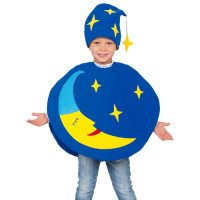 Костюм карнавальный МЕСЯЦ (накидка,шапка) р.32/128 ткань арт.5291