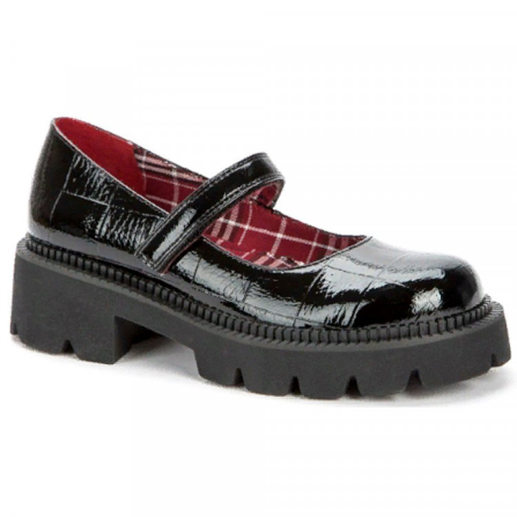 Туфли для девочки (BETSY) черные верх-искусственная кожа лак подкладка-натуральная кожа размерный ряд 34-37 арт.928301/01-03