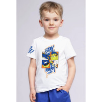 Футболка для мальчика (CLE) артикул 833161/54кд_п 28-32 р.28/104-32/128 цвет белый