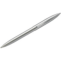 Ручка шариковая подарочная (LUXOR) Dyna корпус хром, кнопочный механизм, без футляра арт.8155