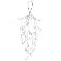 Украшение декор.подвеска "Лиана. Шарм" 27см прозрачная  арт.201-4346