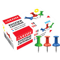 Кнопки силовые Гвоздики 50шт/уп. deVENTE цветные арт.4132401
