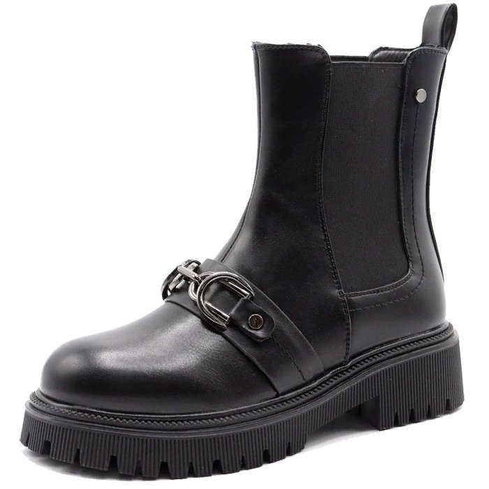 Ботинки для девочки (АлмазыРадуга) черный верх-искусственная кожа подкладка - байка артикул m-lu-A206-31