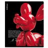Тетрадь А5 клетка 48 листов скоба (ErichKrause) Balloon Dog ламинация soft-touch выборочный УФ-лак ассорти арт.63306
