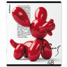 Тетрадь А5 клетка 48 листов скоба (ErichKrause) Balloon Dog ламинация soft-touch выборочный УФ-лак ассорти арт.63306