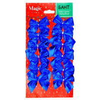 Украшение декоративное "Бант" 12шт/наб. 05см синий арт.88495