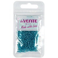 Бисер круглый 2мм 10гр (deVENTE) металлизированный голубой арт.8001352