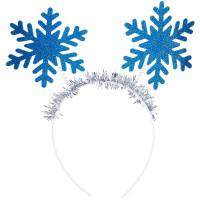 Ободок "Снежинка" цв.голубой арт.9908138