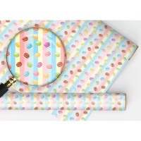 Бумага упаковочная 100*70см "Разноцветные макарони" арт.152502532