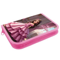 Пенал 1 отделение (Оникс) ПКТ 04-20 Юная принцесса 190х130мм полиэстер арт.87652