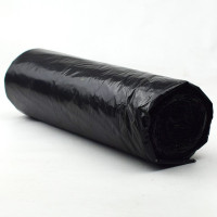 Пакеты для мусора 240л 10штук в рулоне ПВД черные 25 микрон б/эт