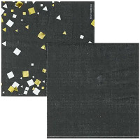 Салфетки "Конфетти Party черная" 6шт/наб. 33*33см арт.1502-5507