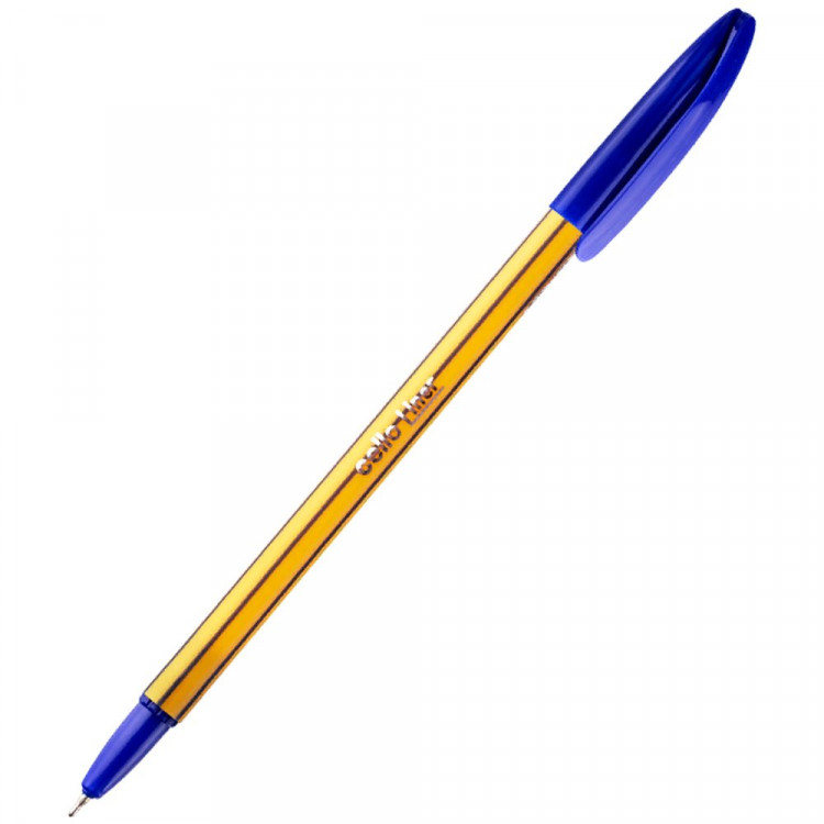 Ручка шариковая не прозрачный корпус Cello Liner синяя/масло/игла цвет корпуса ассорти 0,6мм арт.746