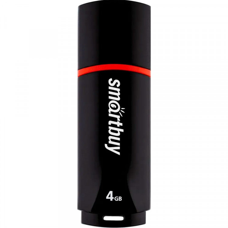 Флеш диск 4GB USB 2.0 Smartbuy Crown SB4GBCRW-K, черный