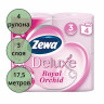 Бумага туалетная 3-сл втулка 4рул/уп 17,5м белая Zemma (Zewa) Deluxe Орхидея (Ст.14)