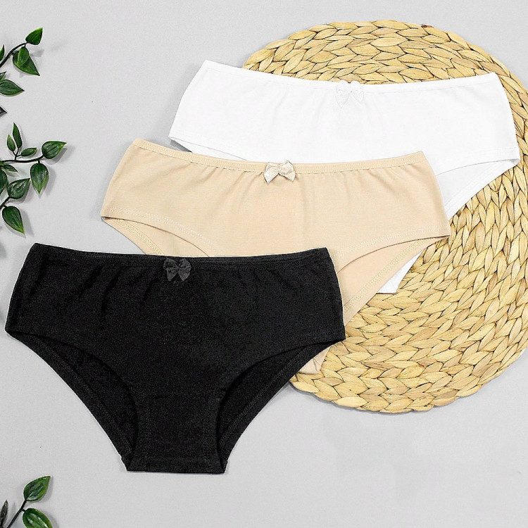 яяяТрусы для девочки арт.7966/7 размер 40/170-176 100% х/б цвет ассорти