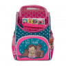 Ранец для девочек школьный (Grizzly) + мешок арт.RA-973-4 изумрудный-жимолость 25х33х13см