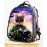 Ранец для мальчика школьный (LeronBags) Каспер  Кот милитари 37х31х18см арт 0121-311/065