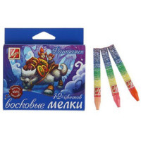 Мелки восковые (ЛУЧ) ФАНТАЗИЯ на масляной основе 12 цветов арт.25С 1520-08