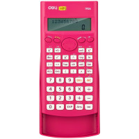 Калькулятор научный 12р. Deli 88*23*165мм (E1710A/RED) красный, одинарное питание