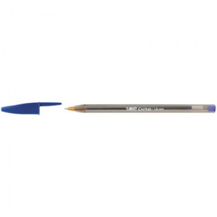 Ручка шариковая прозрачный корпус (BIC) Cristal, синяя, 1,6мм арт. (Ст.20)