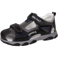 Сандалии для мальчика (TOM.MIKI) цвет черный верх-искусственная кожа подкладка-натуральная кожа размерный ряд 27-32 арт.RR1604_T-10443-B