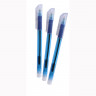 Ручка шариковая прозрачный корпус резиновый упор (J.Otten) арт.5002 синяя, масляная 0,7мм иголч (Ст.12)