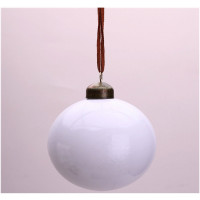 Шар пластик 06см глянцевый цв.белый 321 арт.РШ5921