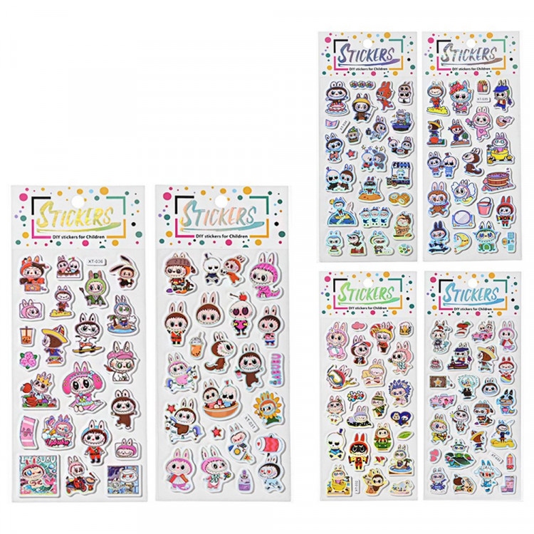 Наклейки А5 (Mazari) Зубастик ассорти арт.M-20620