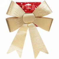 Украшение декоративное "Бант" 38*27см золото арт.185-0670