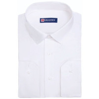 Сорочка подростковая приталенная длинный рукав размер 36/158-164(XXS)-41/176-182(XL) цвет белый Brostem арт.TC2X**